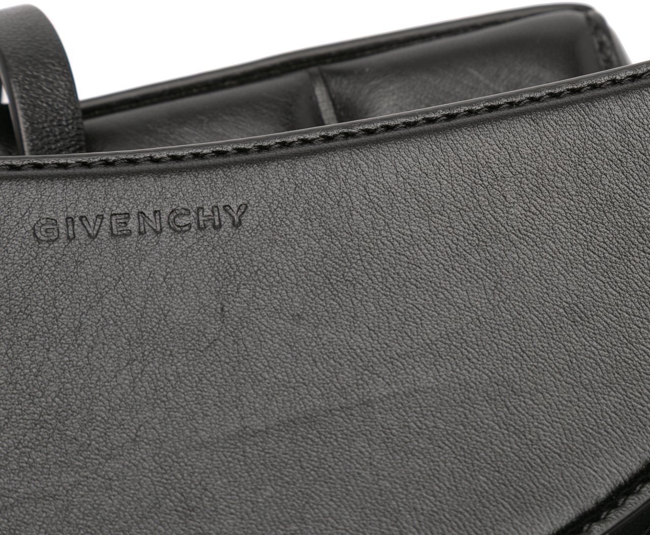 Givenchy Small Leather Cut Out Satchel Zwart