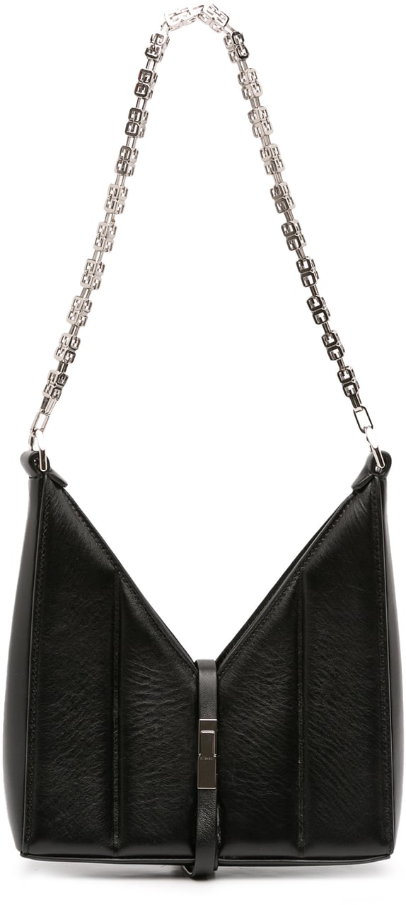 Givenchy Small Leather Cut Out Satchel Zwart