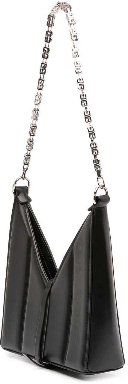 Givenchy Small Leather Cut Out Satchel Zwart