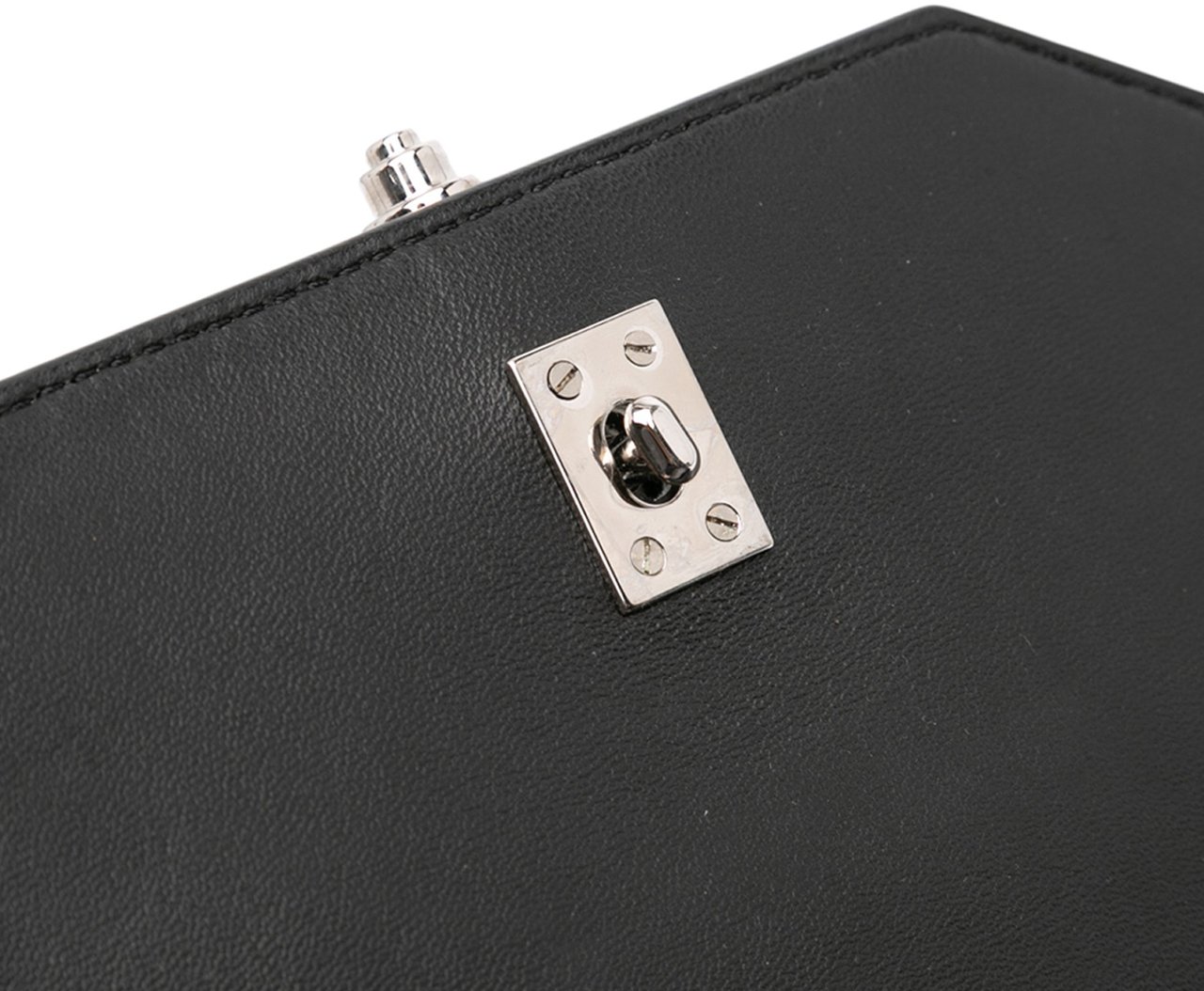 Givenchy Croc Embossed Calfskin Obsedia Satchel Zwart