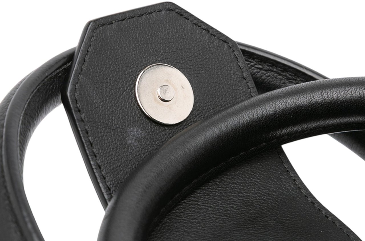 Givenchy Croc Embossed Calfskin Obsedia Satchel Zwart