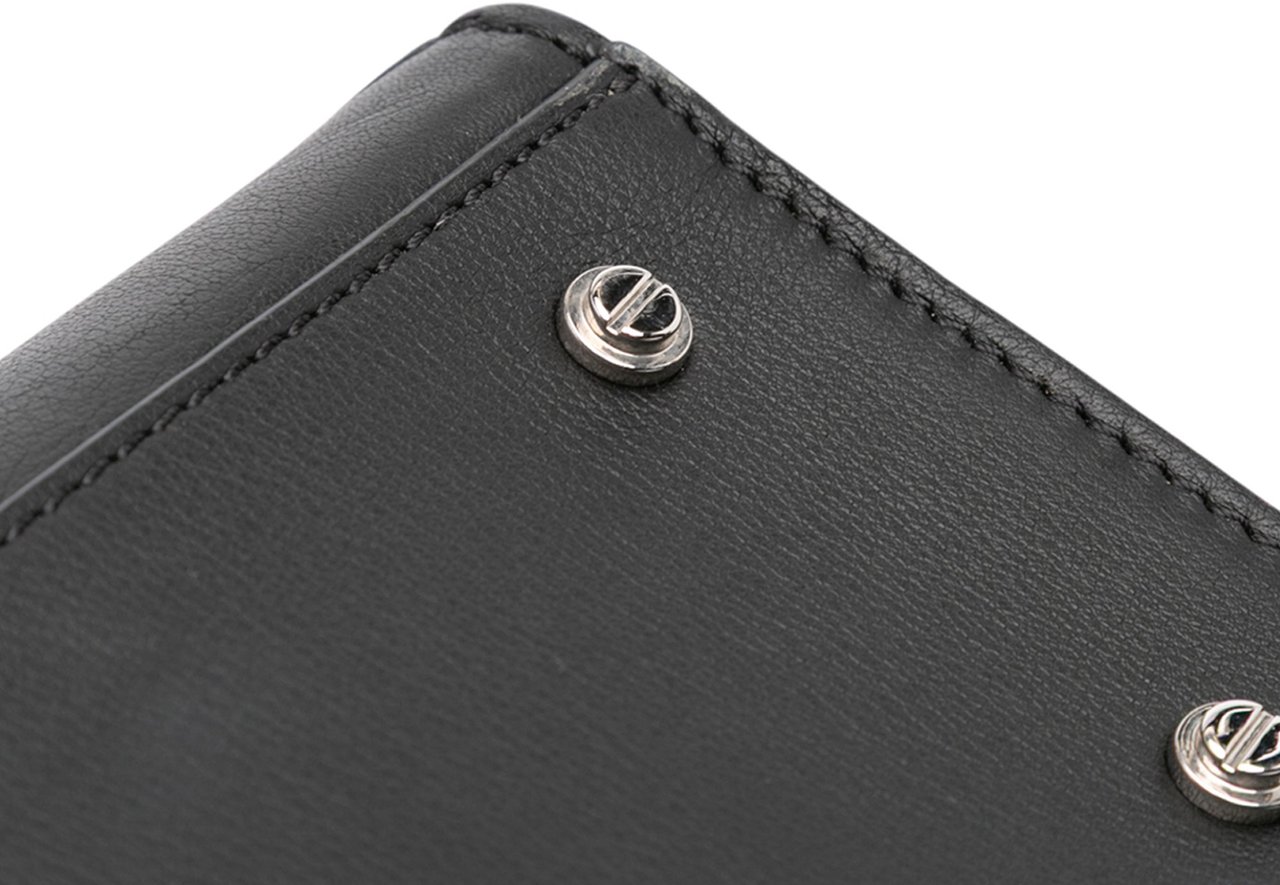 Givenchy Croc Embossed Calfskin Obsedia Satchel Zwart