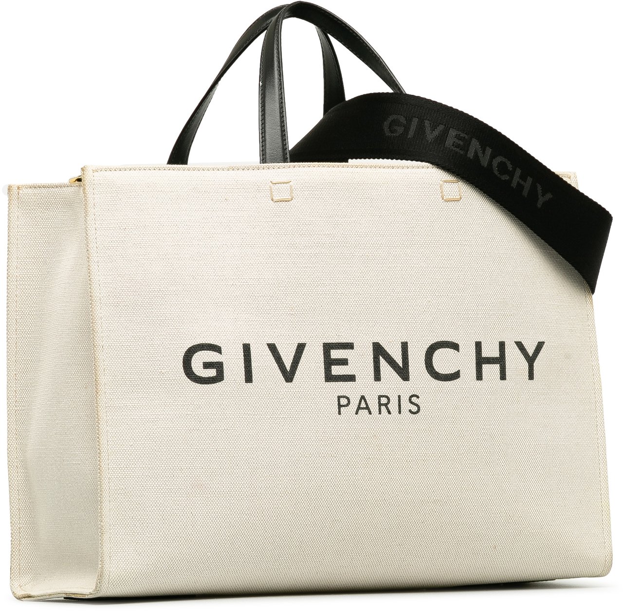 Givenchy Canvas Medium G-Tote Shopping Bag Bruin