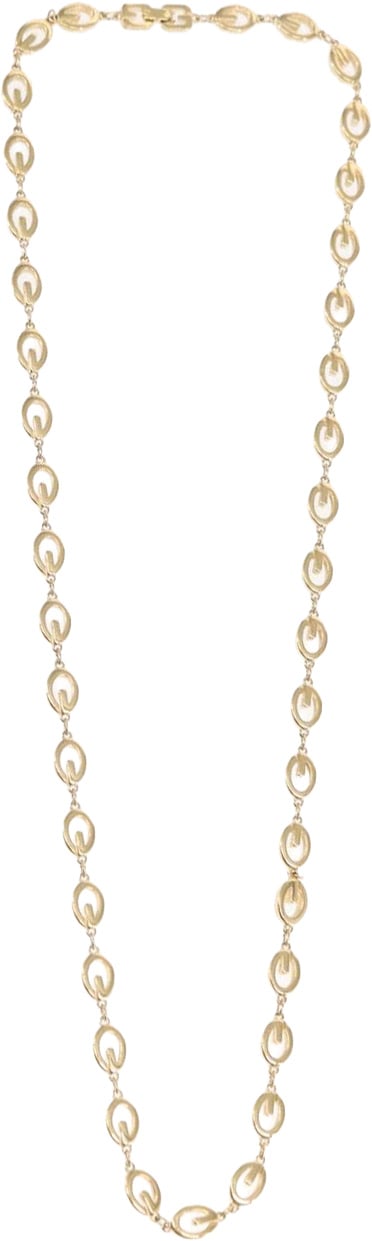 Givenchy Givenchy Rounded G Link Choker Necklace Metal Goud