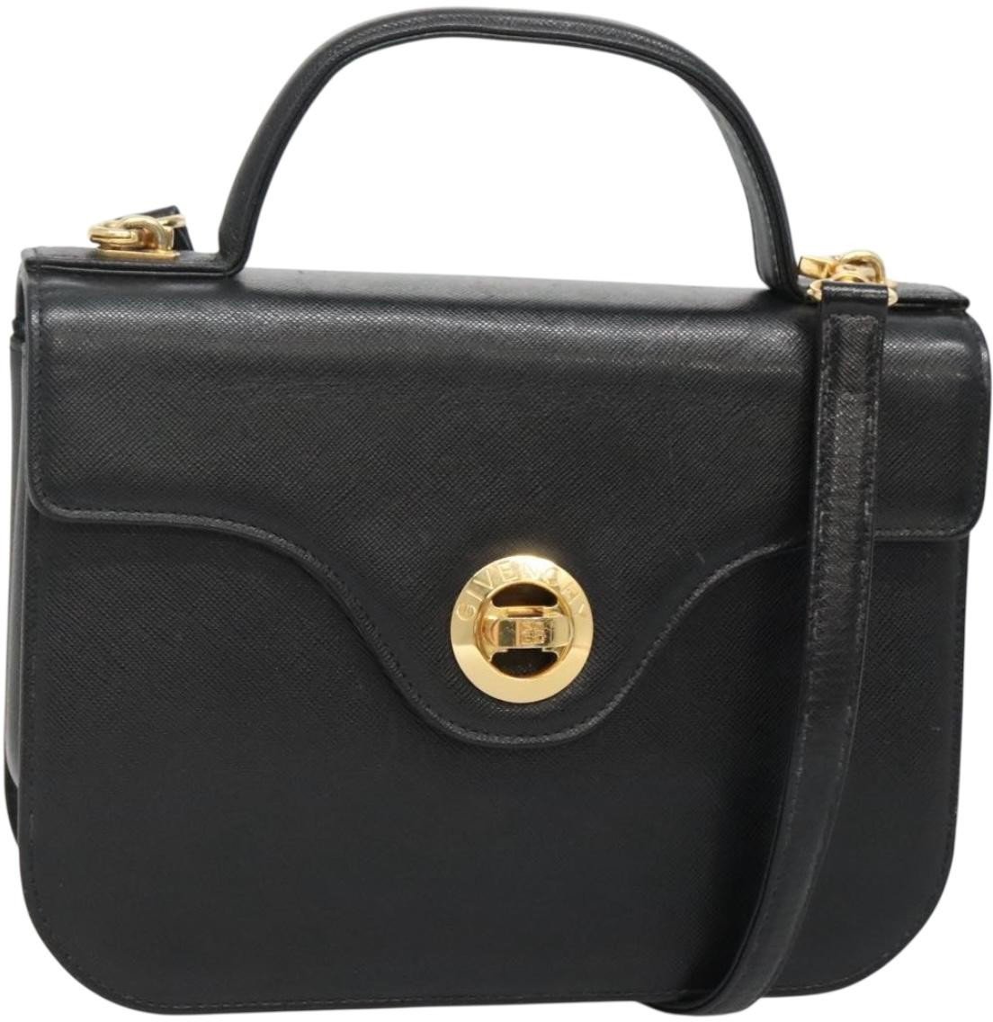 Givenchy Givenchy Top Handle Messenger Bag Leather Zwart