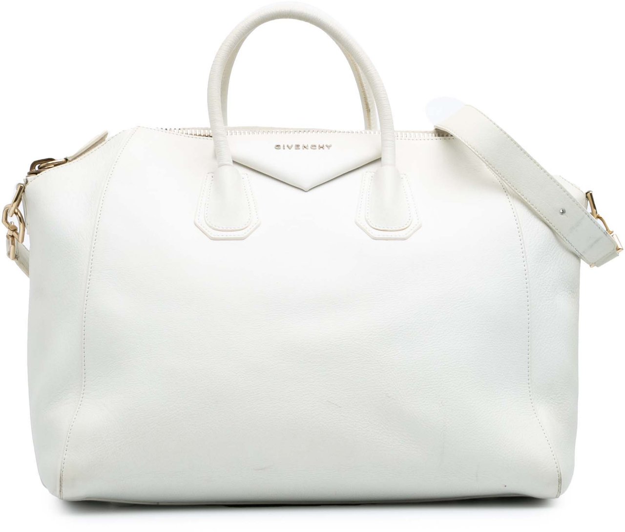 Givenchy Large Leather Antigona Satchel Wit