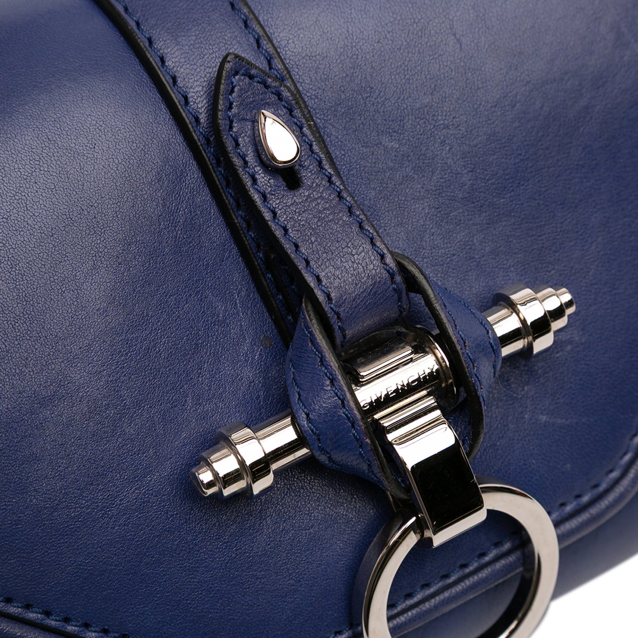 Givenchy Small Leather Obsedia Crossbody Blauw