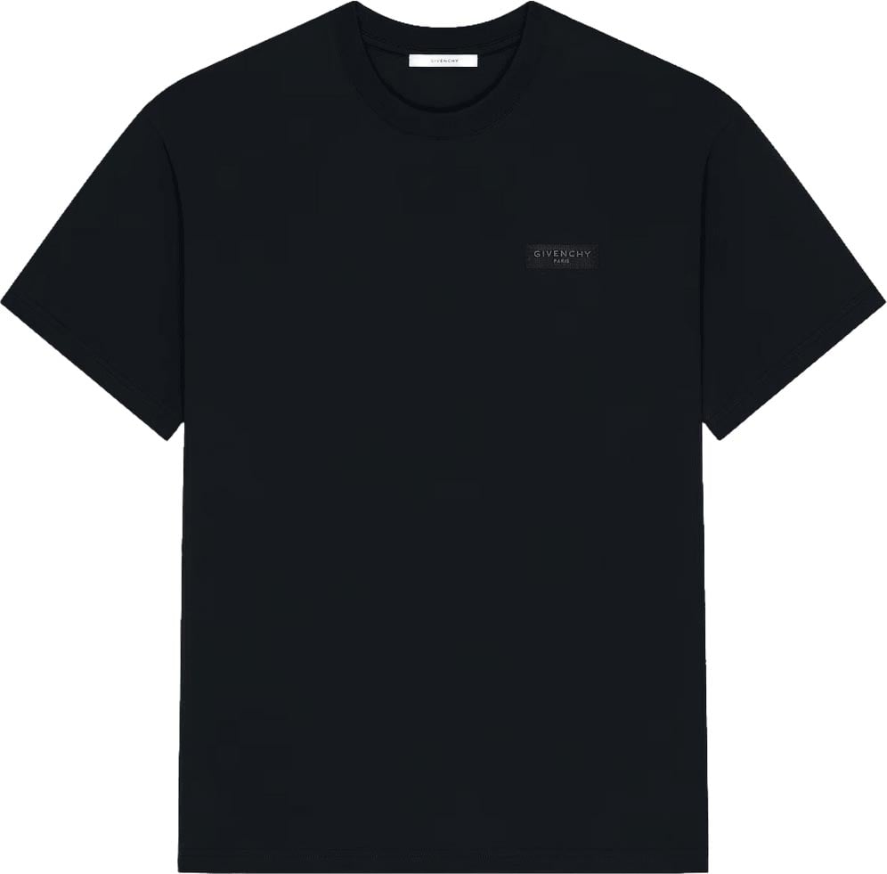 Givenchy T-SHIRT MET REGULIERE PASVORM Zwart
