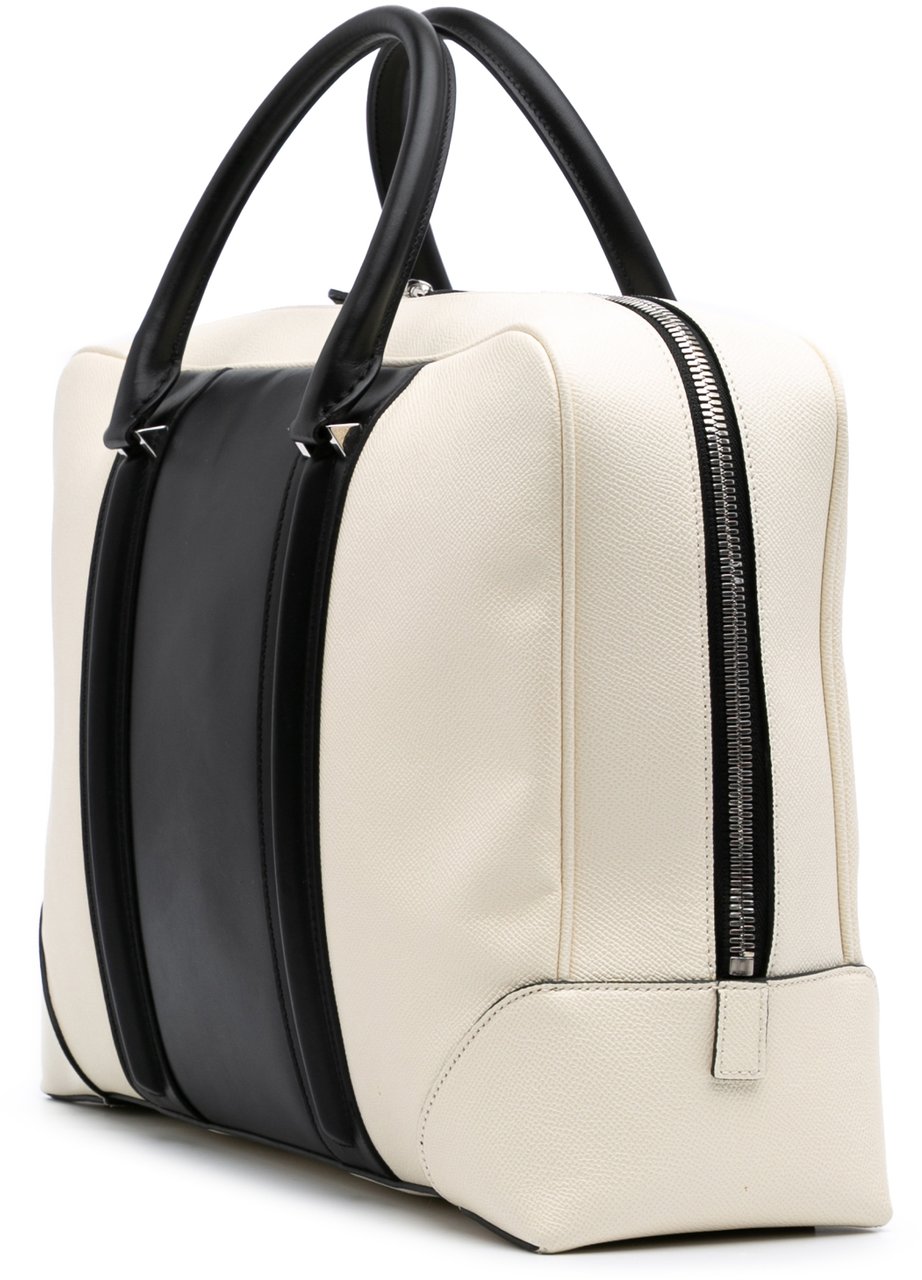 Givenchy Bicolor Grained Calfskin Lucrezia Briefcase Wit