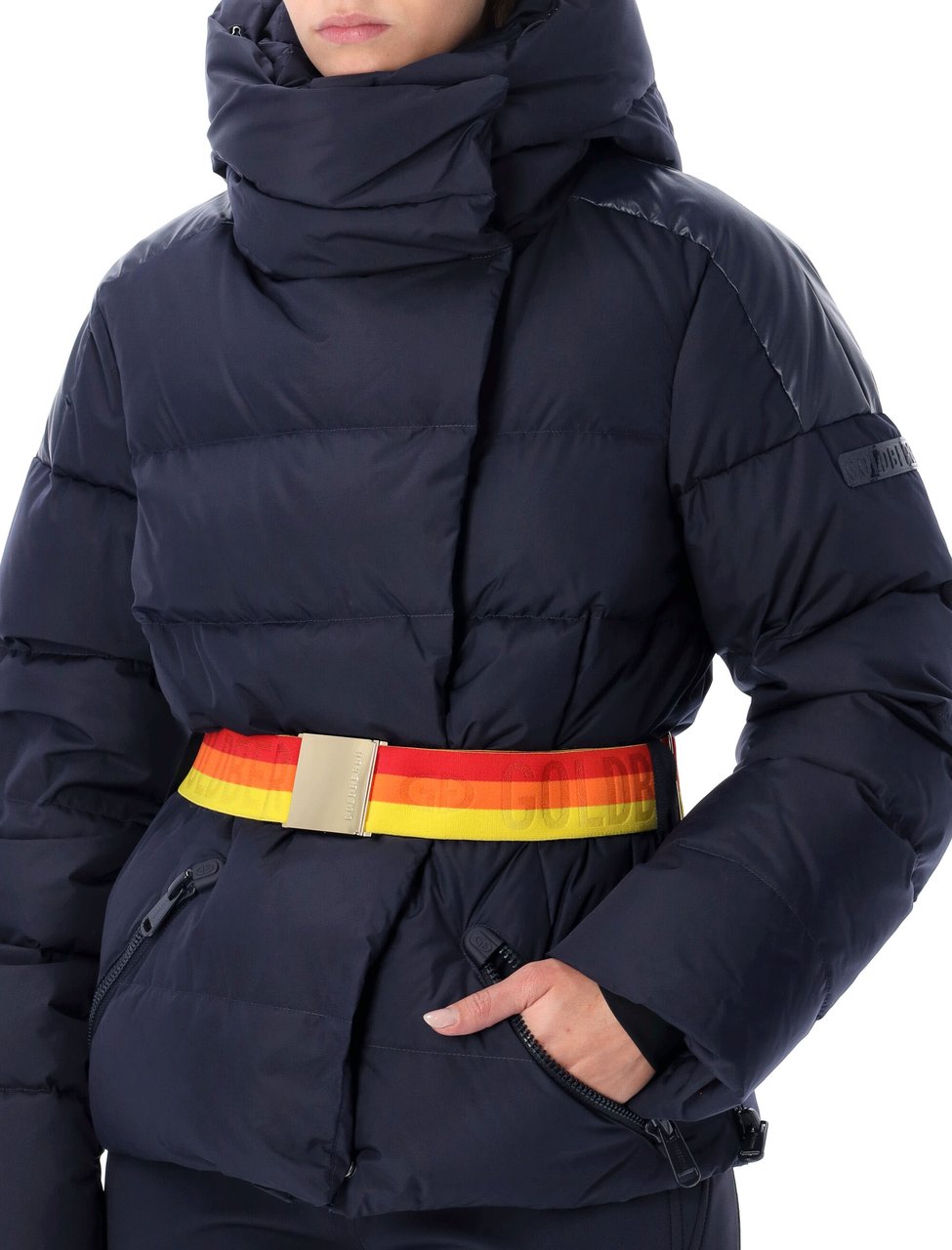 Goldbergh Bufera Belted Ski Jacket Blu Blauw