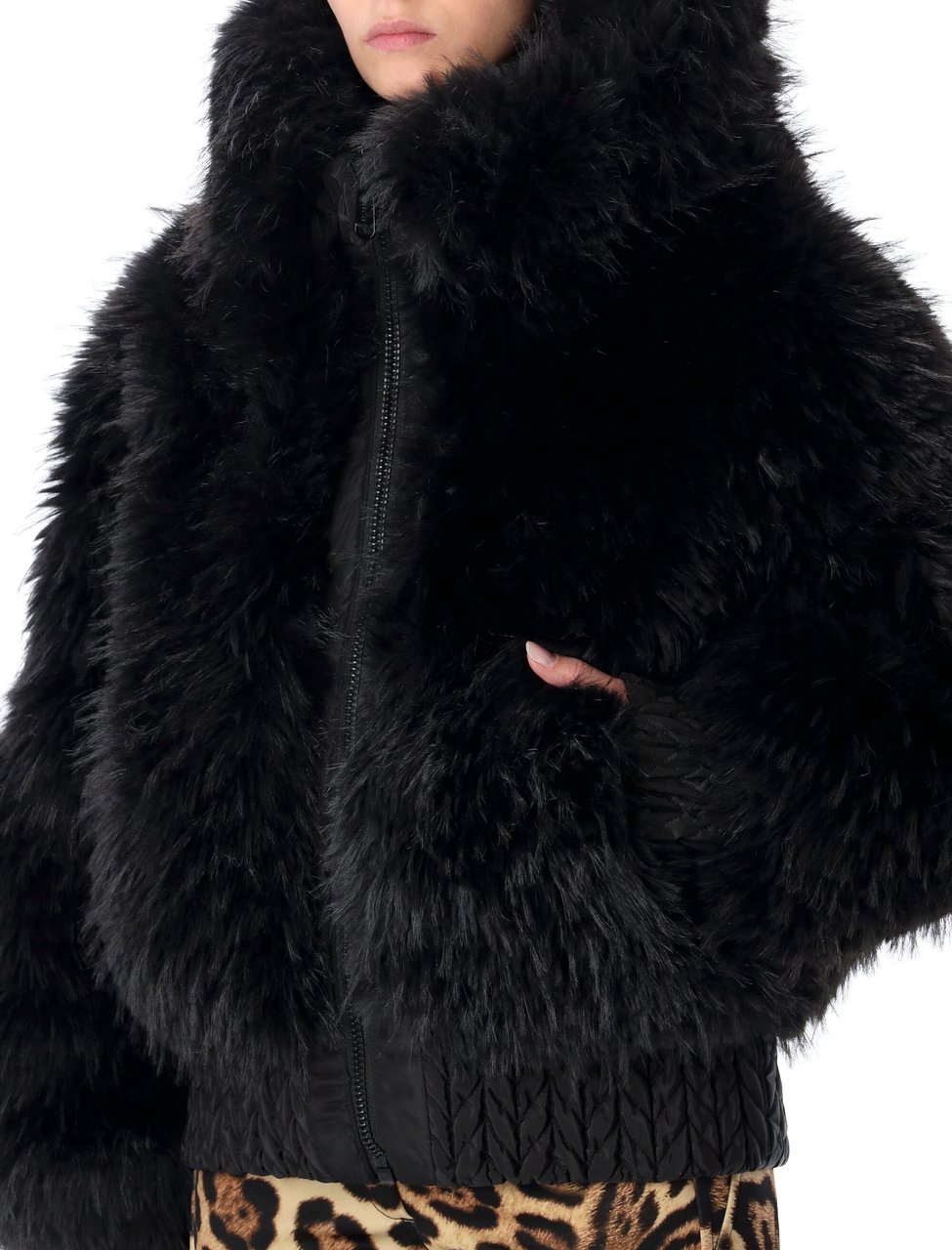 Goldbergh Indira Eco Fuir Nero Zwart