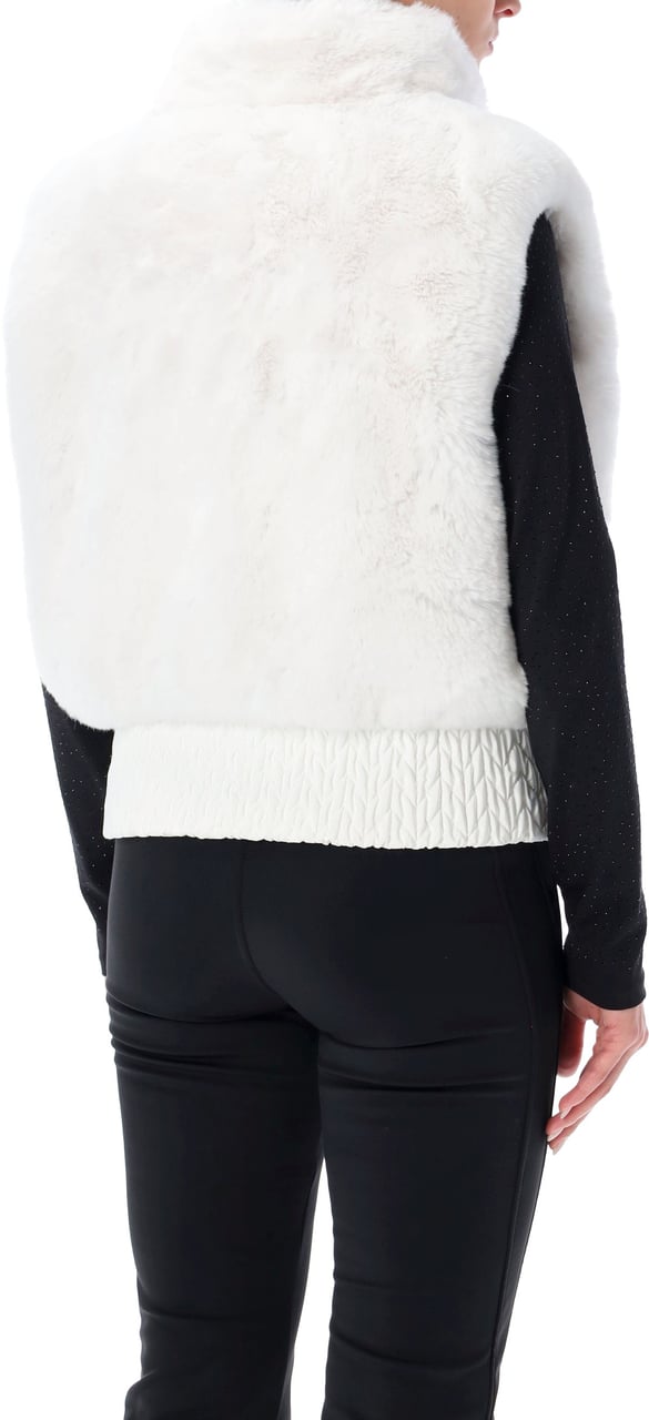 Goldbergh Dahlia Eco Fur Vest Bianco Wit