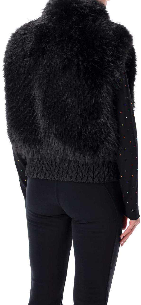 Goldbergh Dahlia Eco Fur Vest Nero Zwart