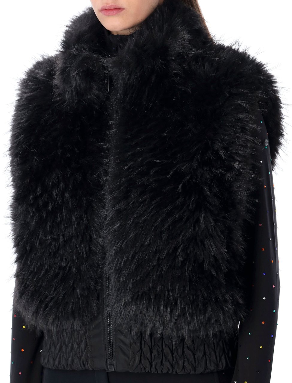 Goldbergh Dahlia Eco Fur Vest Nero Zwart