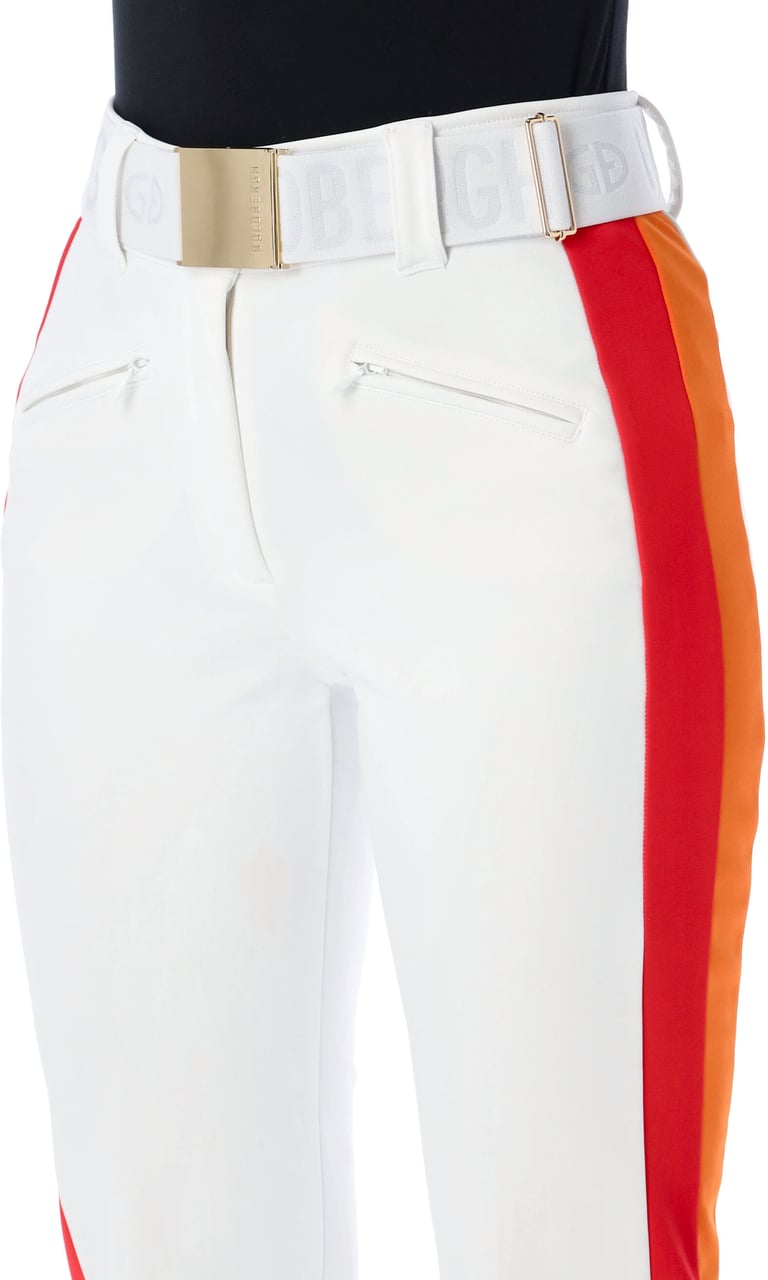 Goldbergh Roccia Ski Pant Band Multicolor Bianco Wit