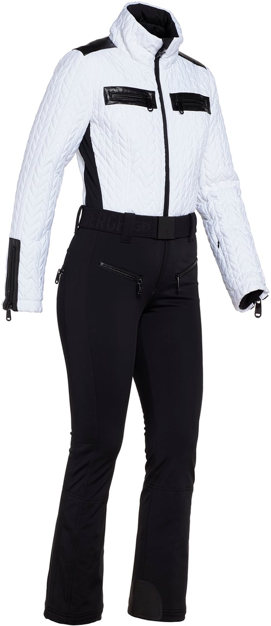 Goldbergh Vision Ski Jumpsuit Black/White Zwart