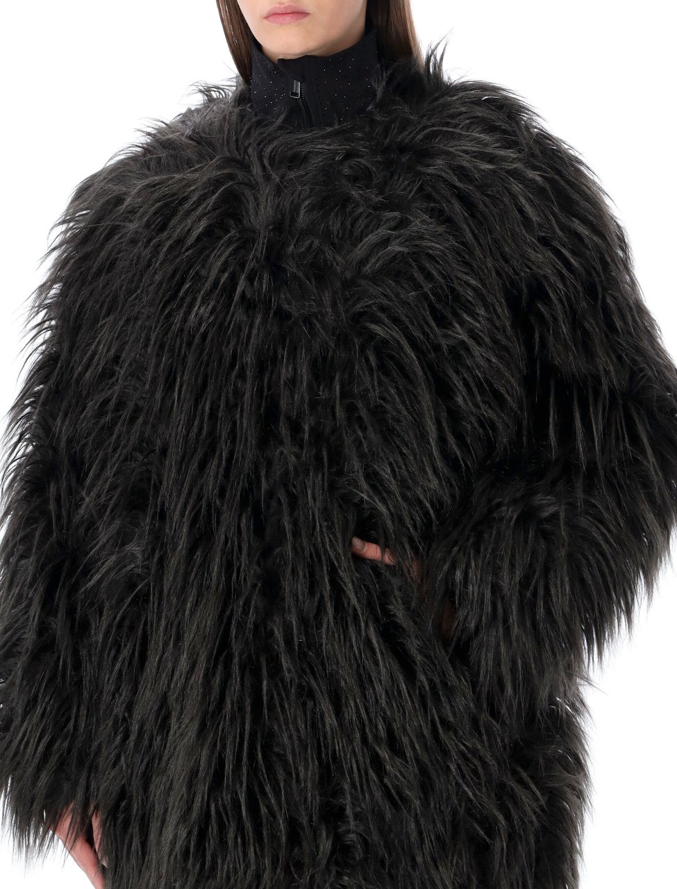 Goldbergh Elia Eco Fur Nero Zwart