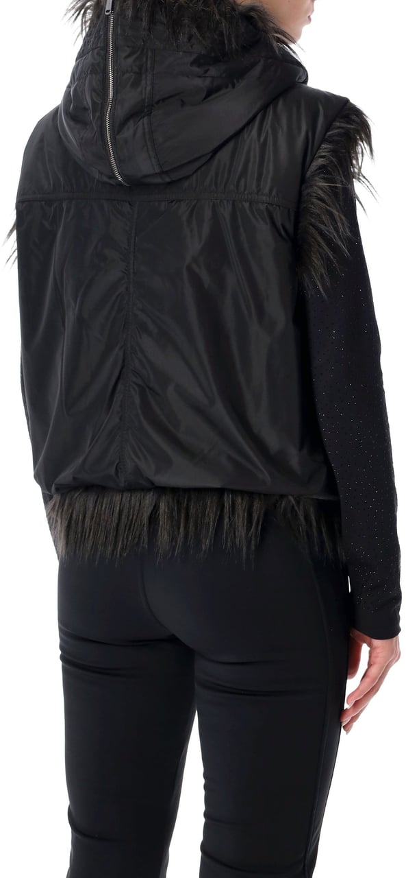 Goldbergh Yara Vest Fur Nero Zwart