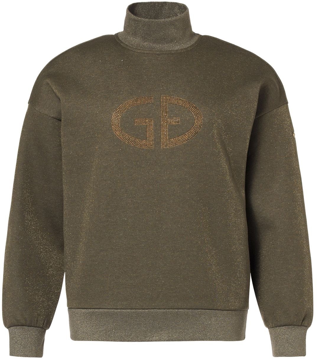 Goldbergh Sizzle Turtle Neck Sweater Dar Olive Lurex Melange Groen