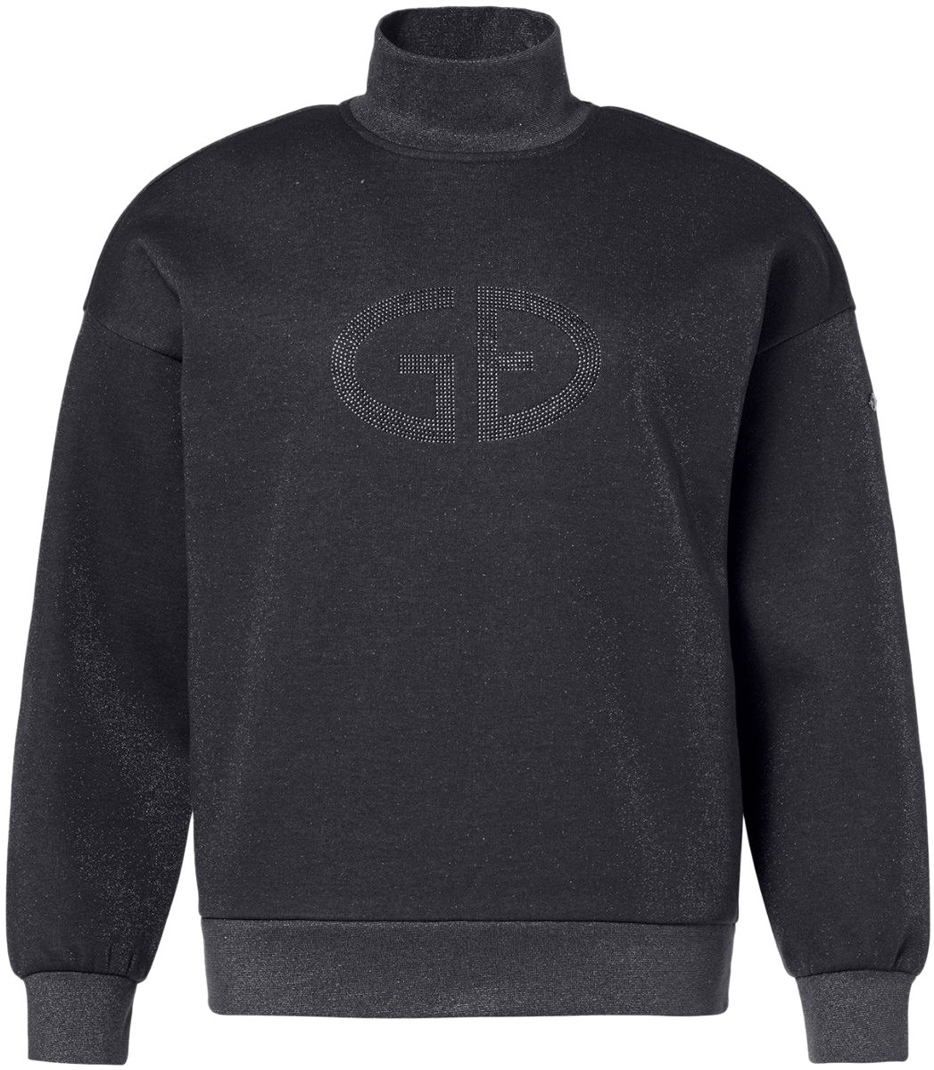 Goldbergh Sizzle Turtle Neck Sweater Black Lurex Melange Zwart
