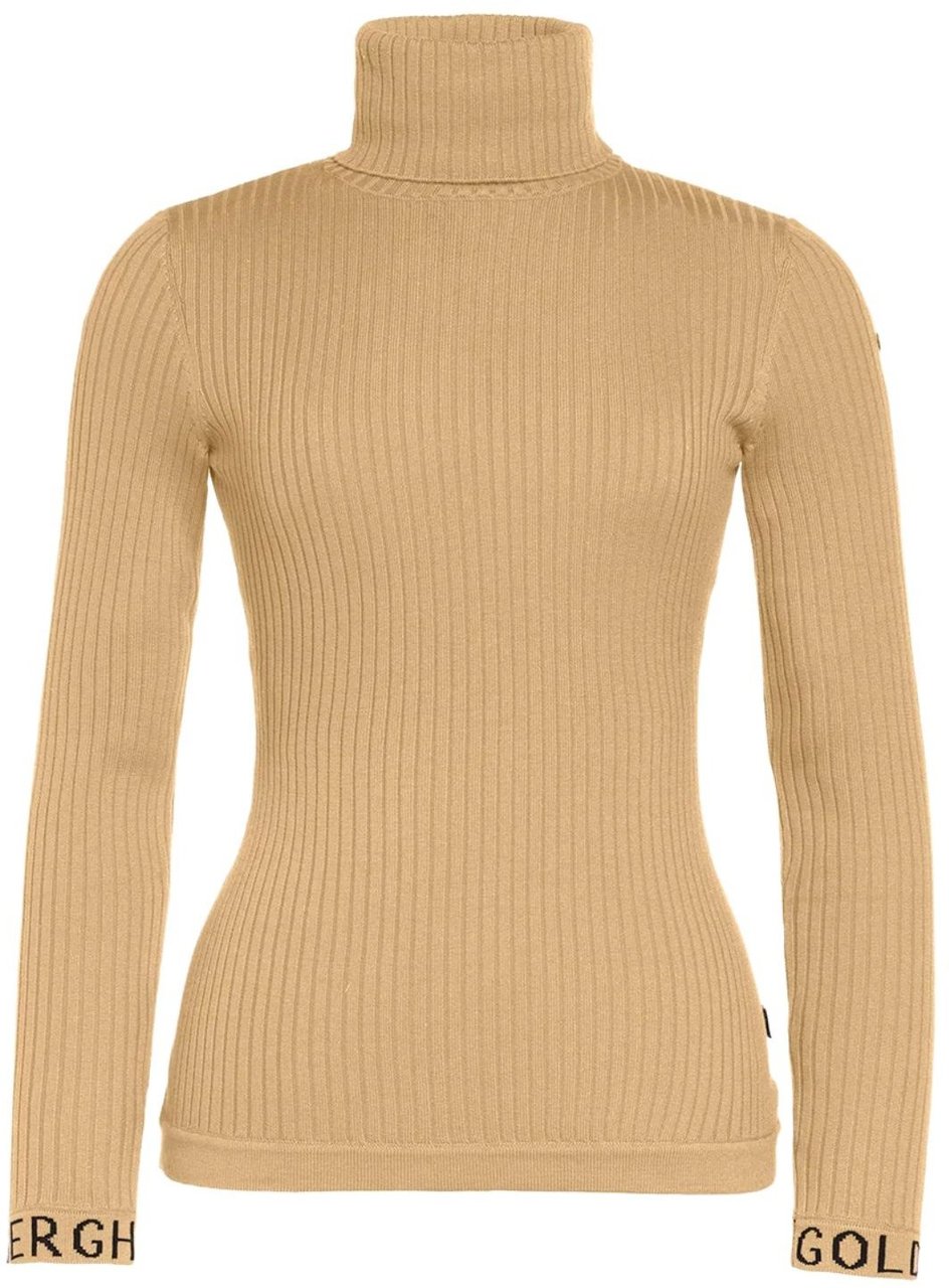 Goldbergh Mira Long Sleeve Knit Sweater Caramello Beige