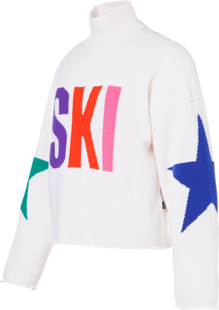 Goldbergh Calore Long Sleeve Knit Sweater White Divers