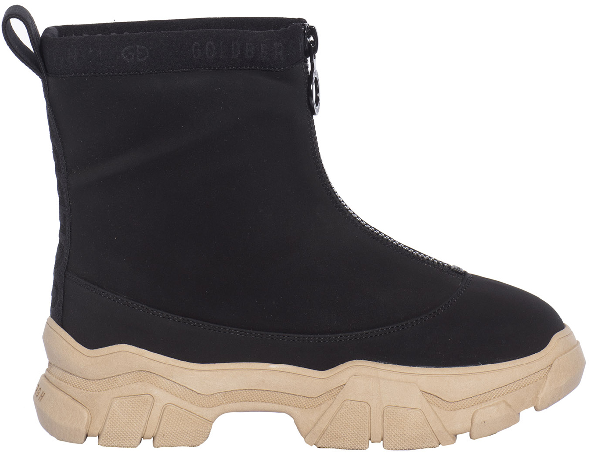 Goldbergh Stark Zip Up Boots Black/Latte Divers