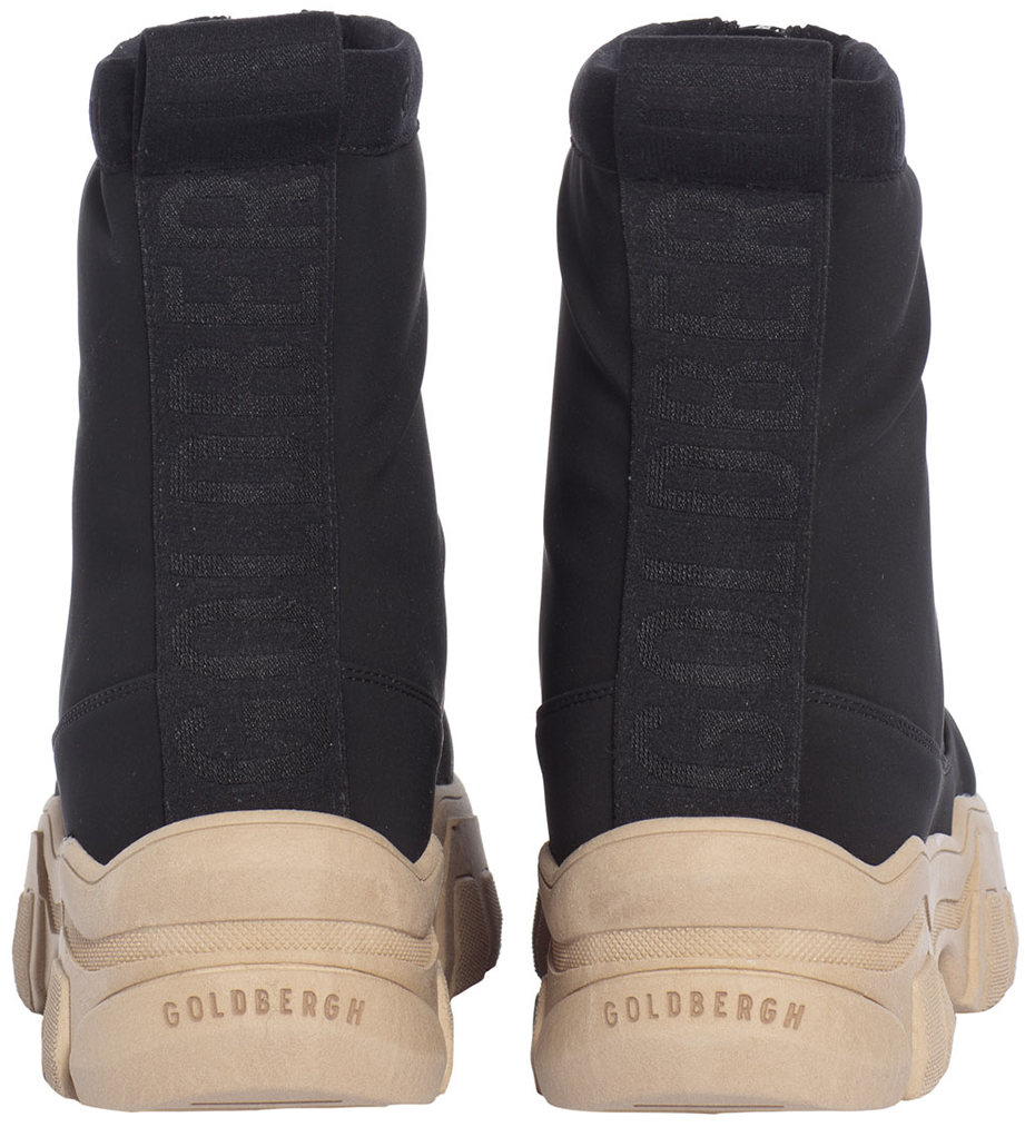 Goldbergh Stark Zip Up Boots Black/Latte Divers