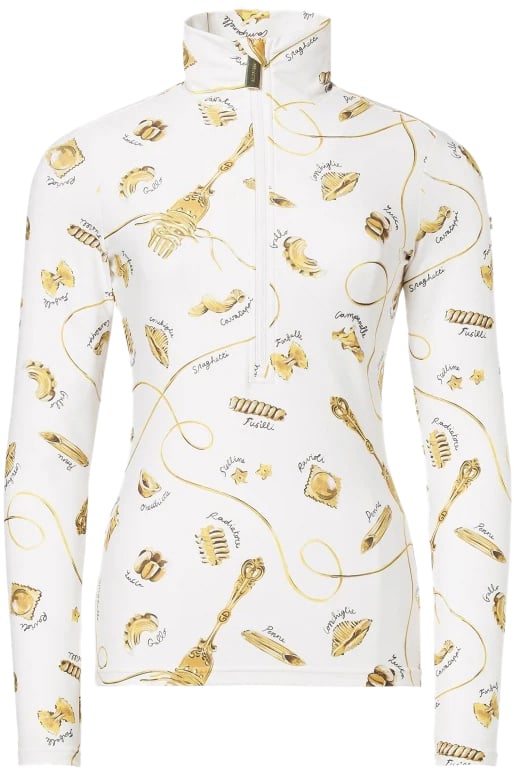 Goldbergh Gold Farfalle Ski Pully La Pasta Dorata Cream Divers