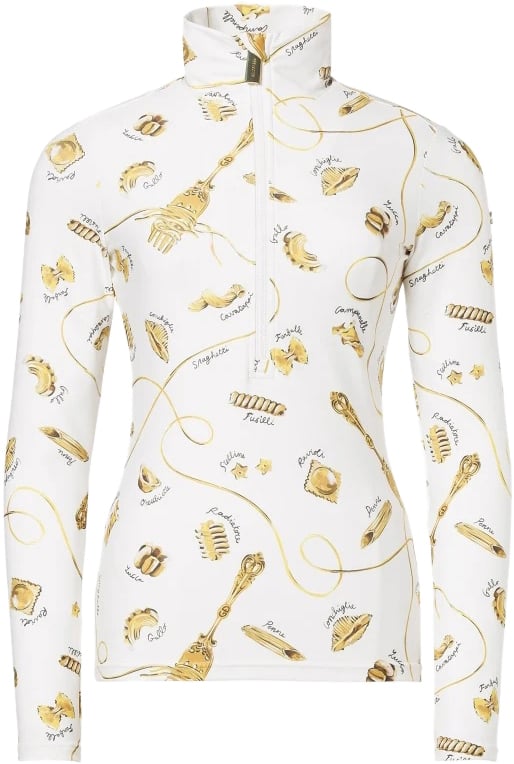 Goldbergh Gold Farfalle Ski Pully La Pasta Dorata Cream Divers