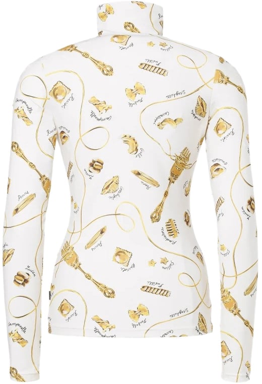 Goldbergh Gold Farfalle Ski Pully La Pasta Dorata Cream Divers