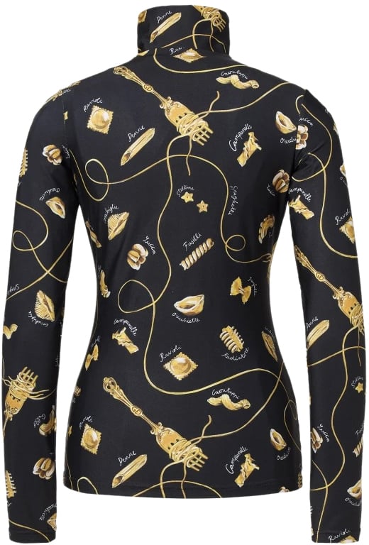 Goldbergh Gold Farfalle Ski Pully La Pasta Dorata Black Divers