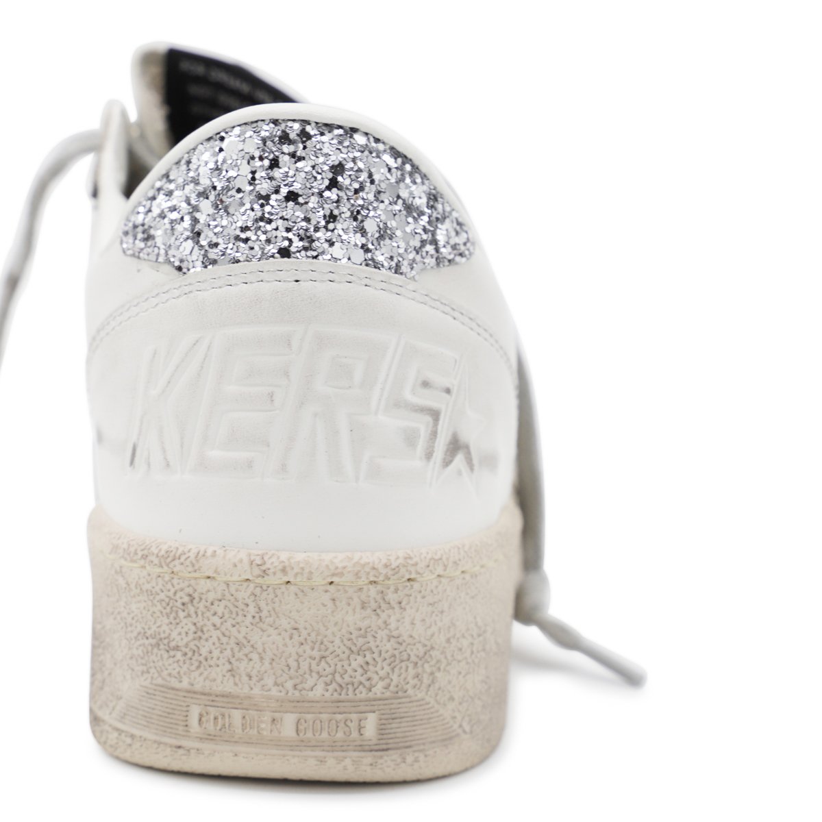 Golden Goose Ballstar Smooth Leather Sneakers Zilver