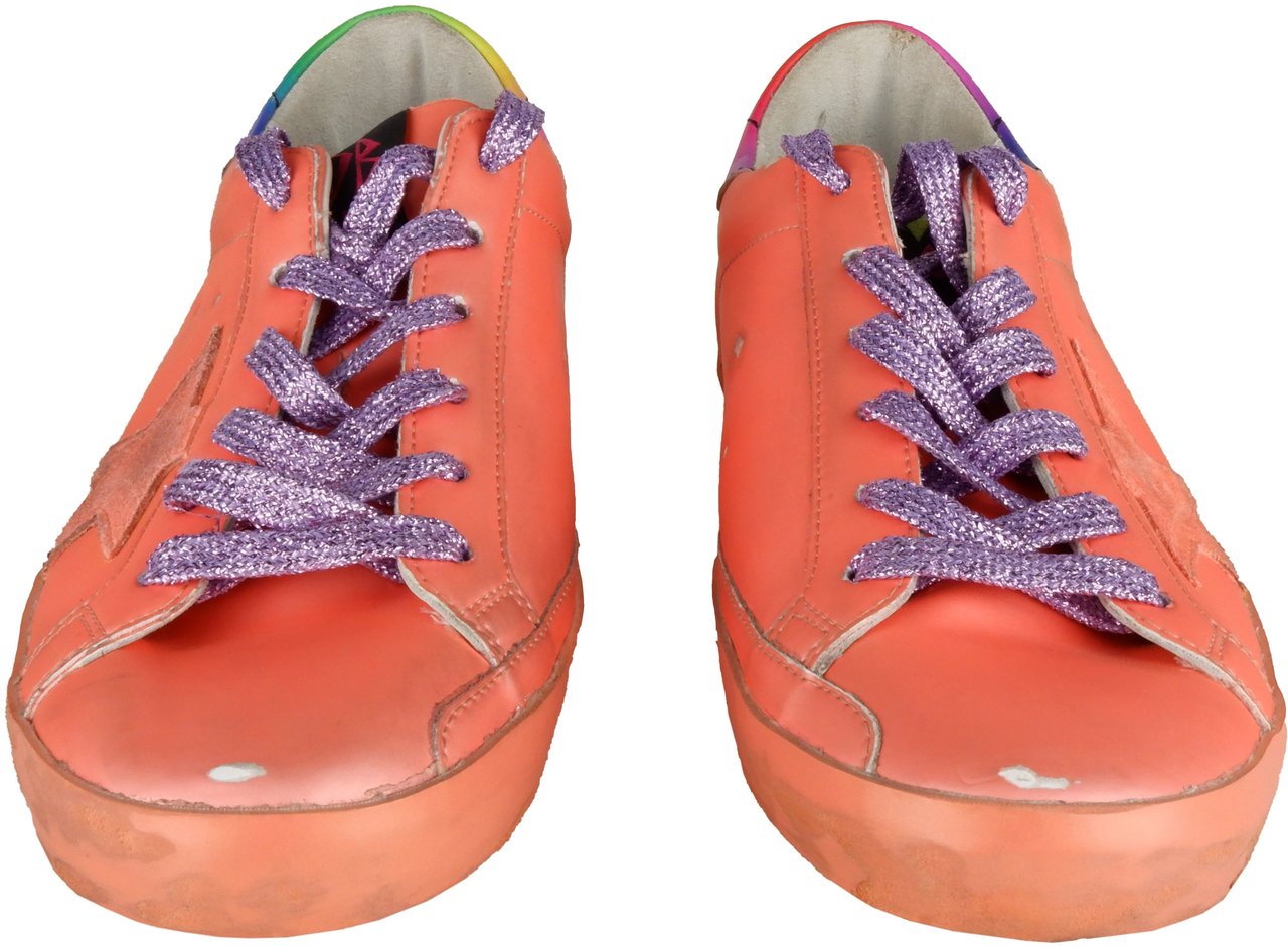 Golden Goose Golden Goose Sneakers Orange Woman Dierenprint