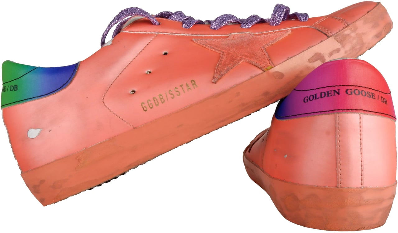 Golden Goose Golden Goose Sneakers Orange Woman Dierenprint