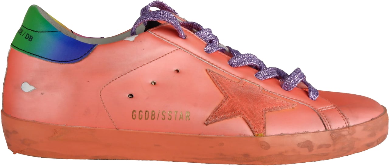 Golden Goose Golden Goose Sneakers Orange Woman Dierenprint