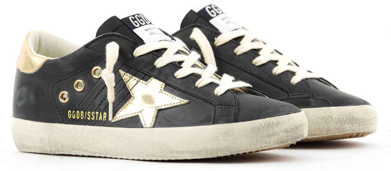 Golden Goose Superstar Classic Black Gold Zwart