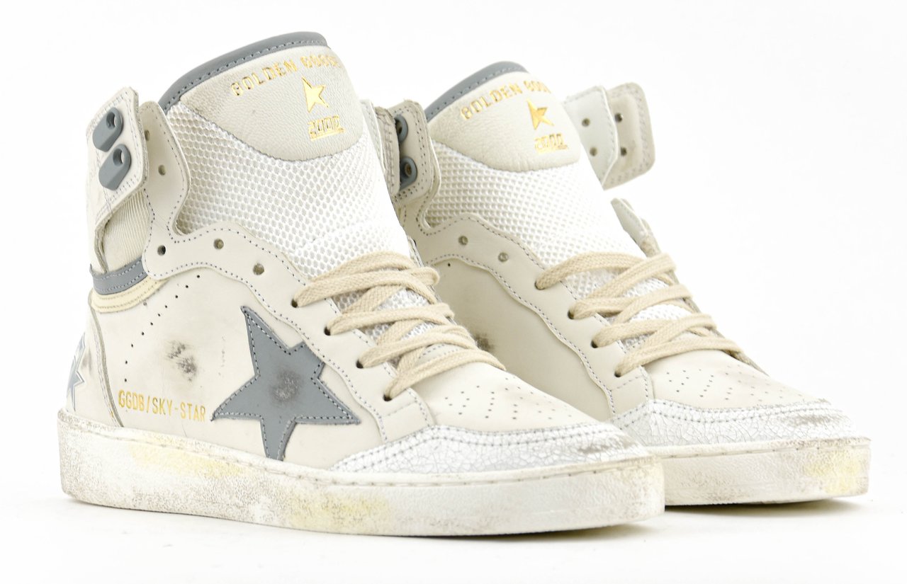Golden Goose Sky Star White Silver Wit