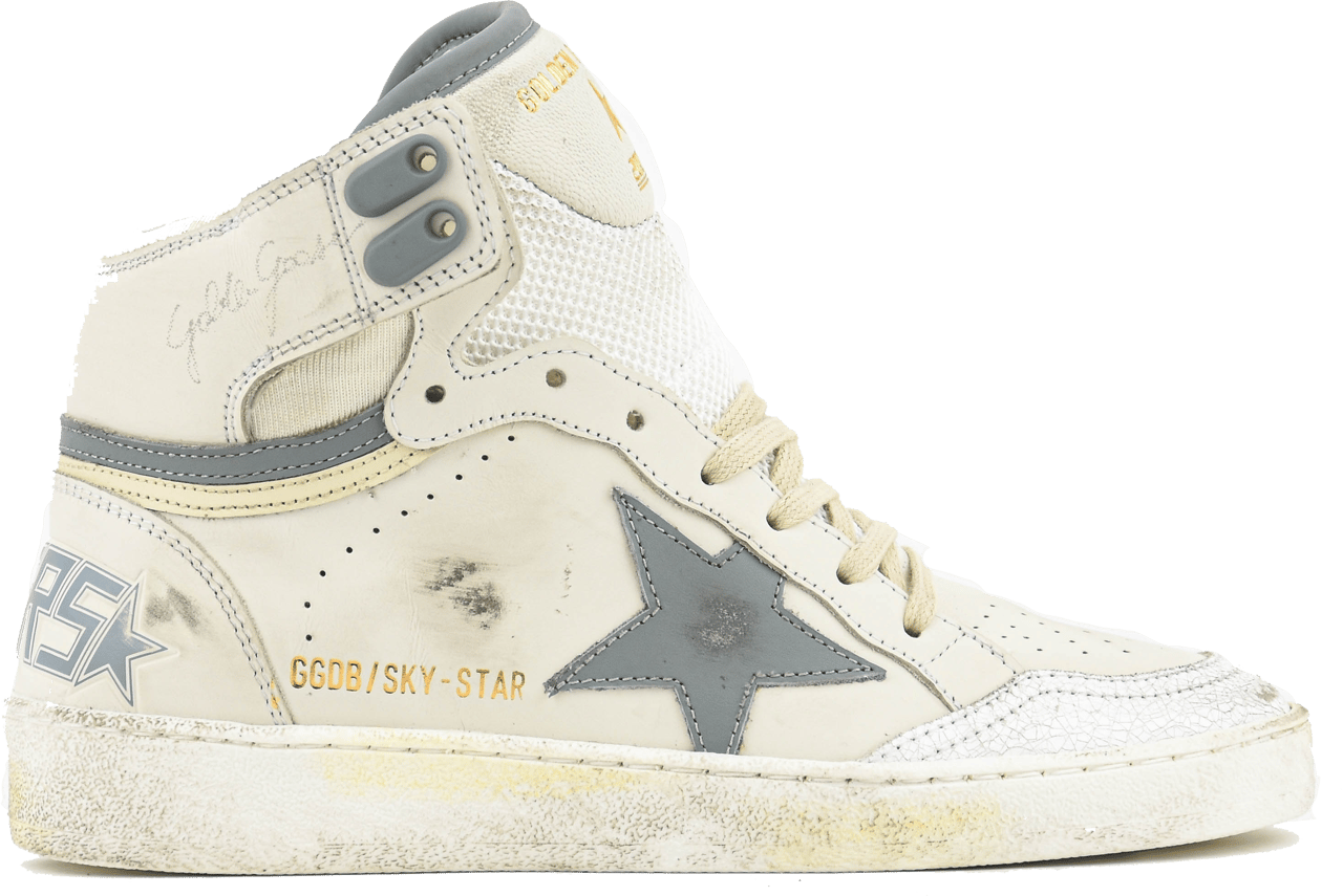Golden Goose Sky Star White Silver Wit