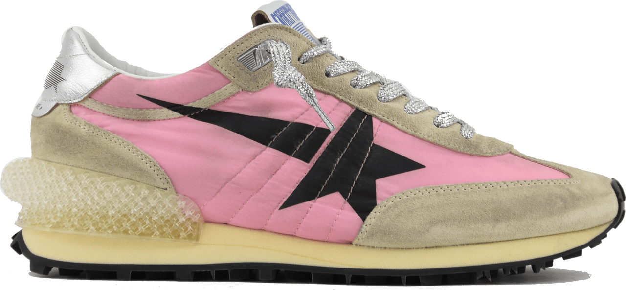 Golden Goose Running Marathon Pink Gold Silver Roze