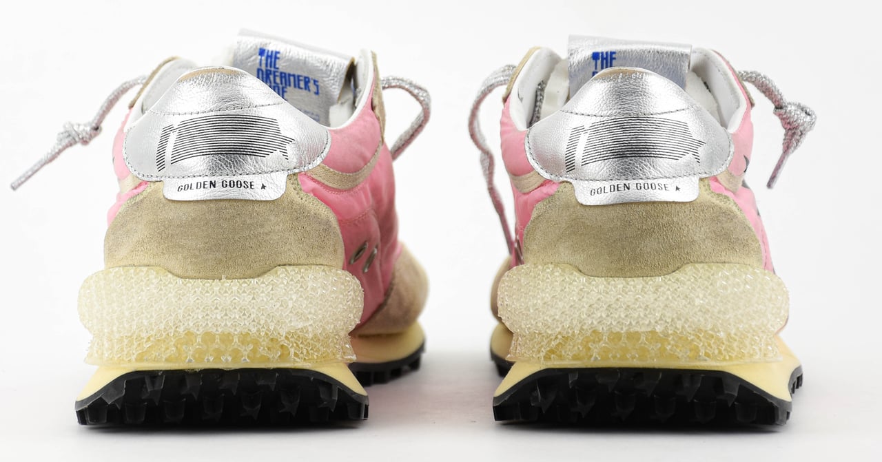 Golden Goose Running Marathon Pink Gold Silver Roze