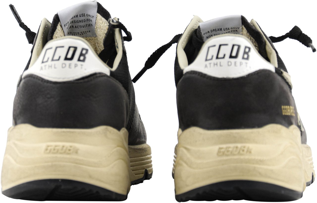 Golden Goose Running Sole Black Grey Beige