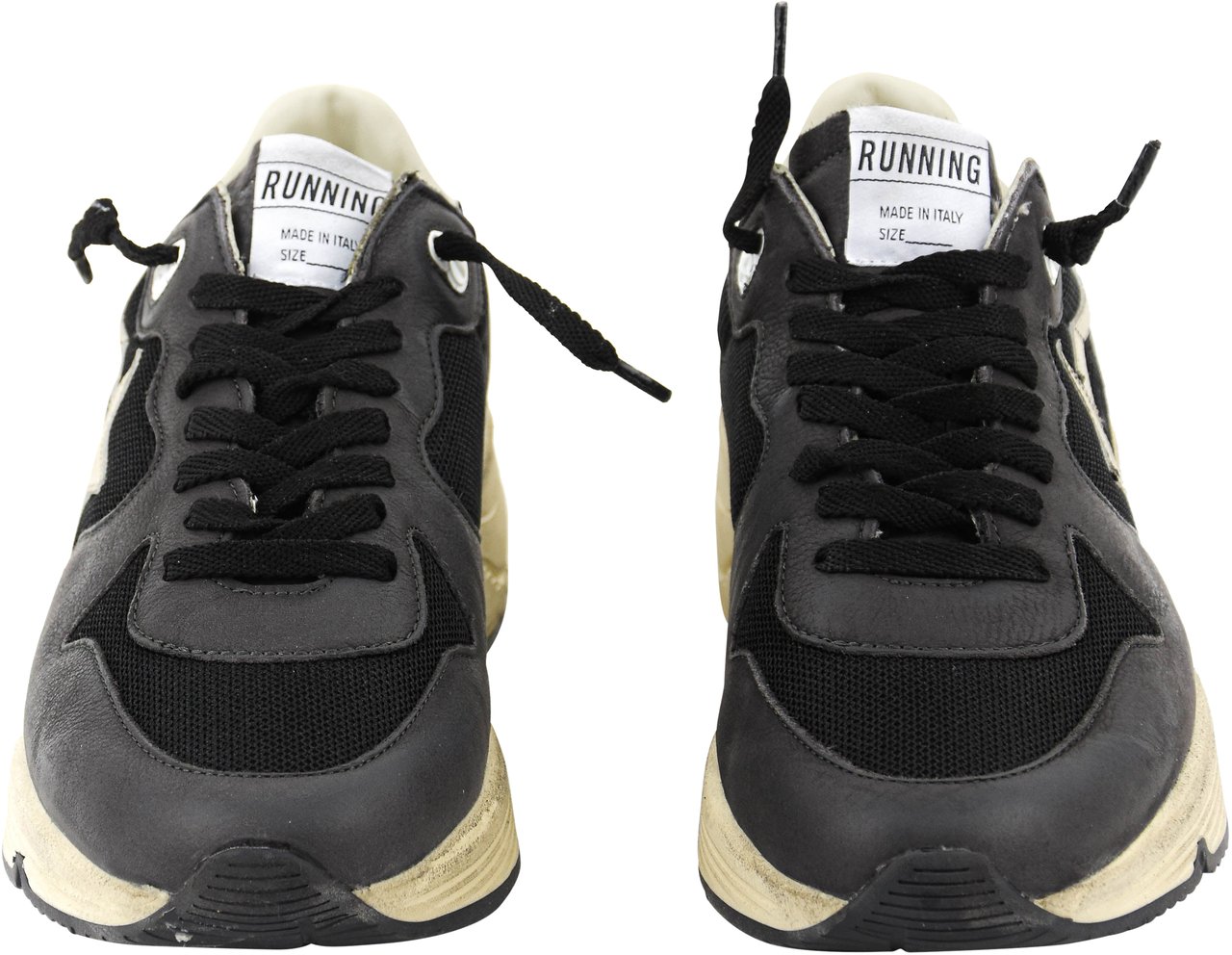 Golden Goose Running Sole Black Grey Beige