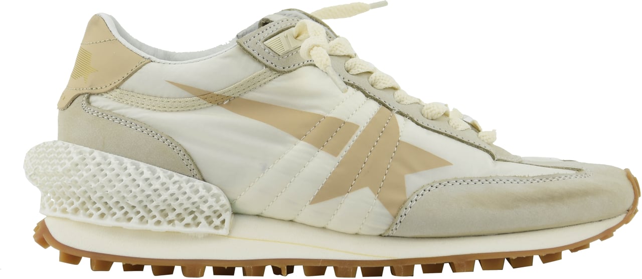Golden Goose Marathon White Beige Wit
