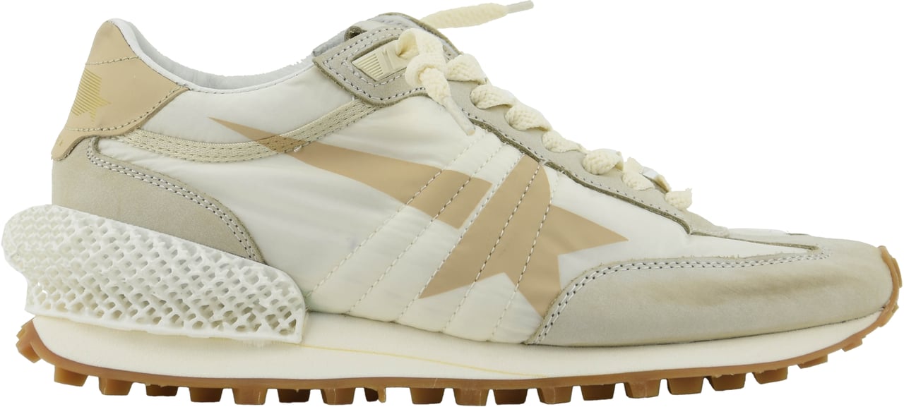 Golden Goose Marathon White Beige Wit