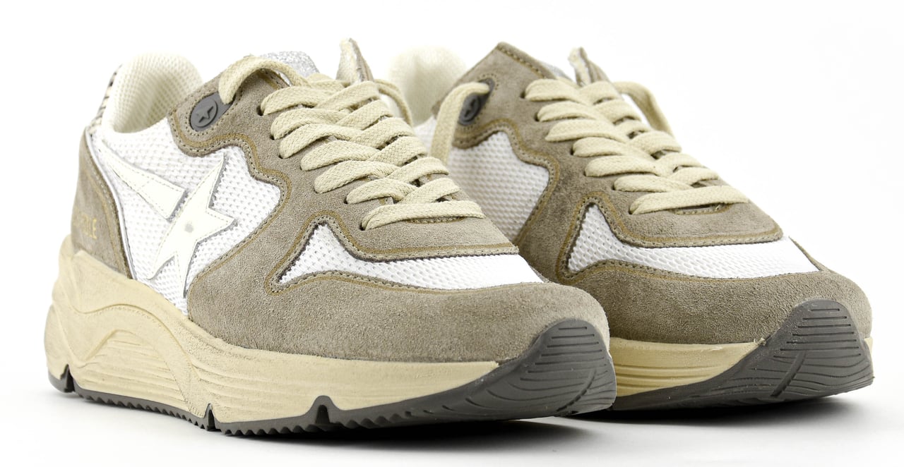Golden Goose Running Sole White Grey Wit