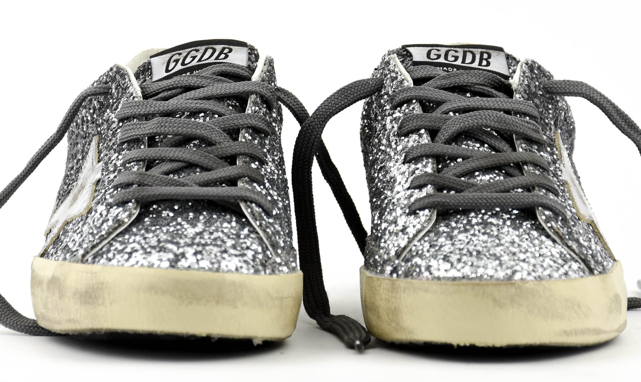 Golden Goose Superstar Classic Glitter Grey Grijs