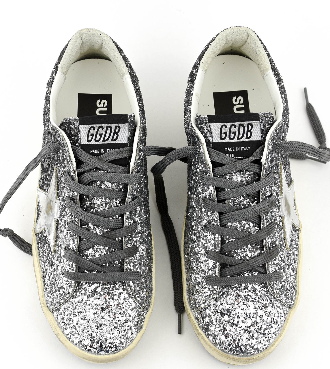 Golden Goose Superstar Classic Glitter Grey Grijs