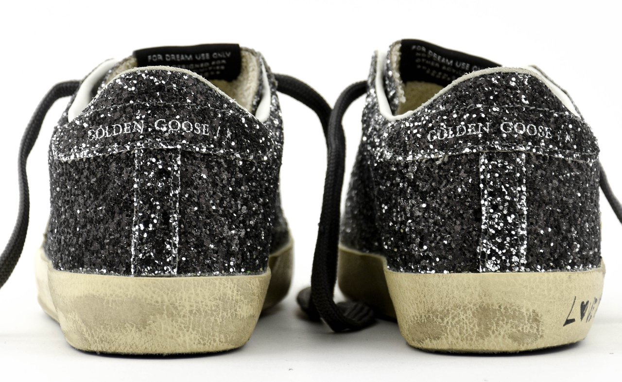 Golden Goose Superstar Classic Glitter Grey Grijs