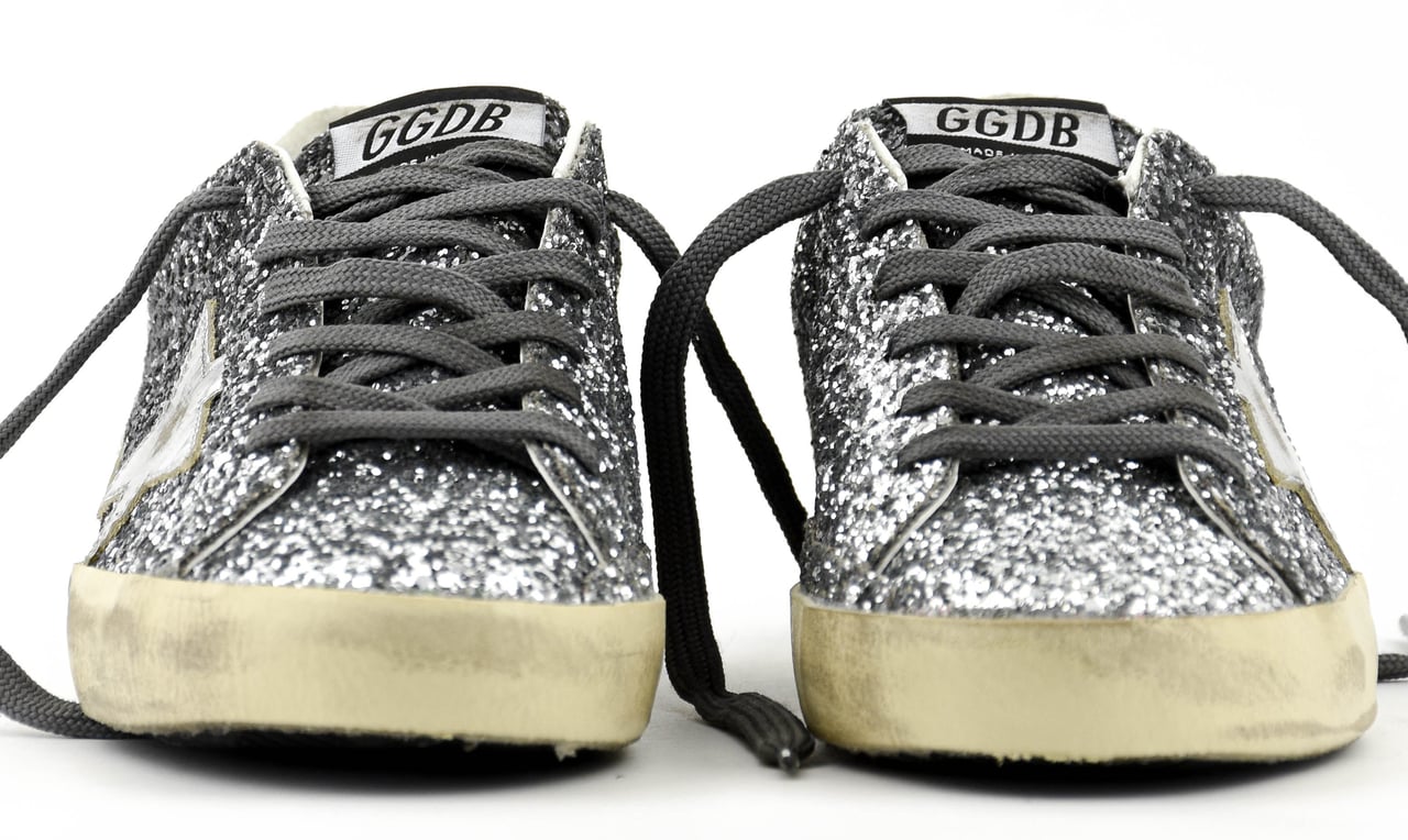 Golden Goose Superstar Classic Glitter Grey Grijs